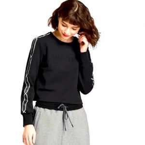 ⚡️Hunter for Target Women's Chain Trim Sweatshirt - Black (Small)